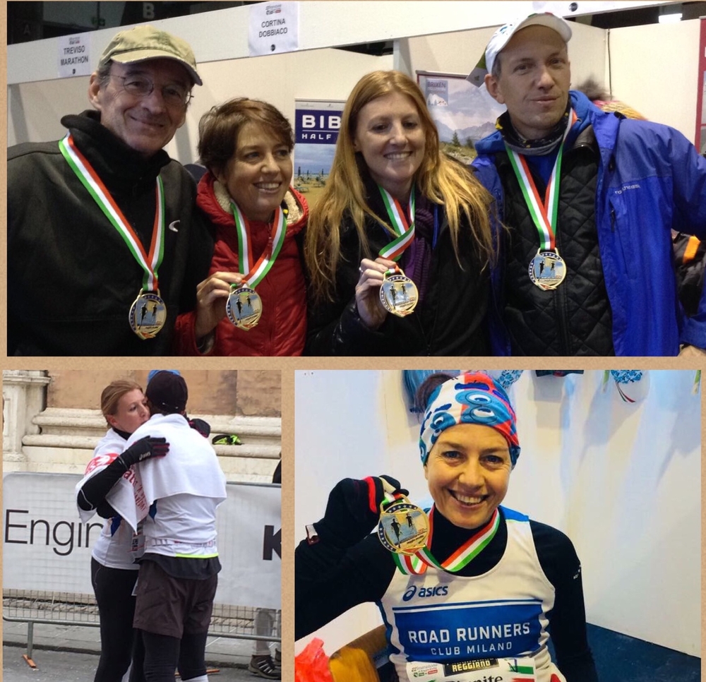 Collage da Reggio Emilia per alcuni tra i finisher Road..