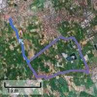 Il percorso visto dal satellite