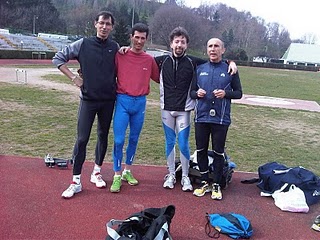 Lorenzo Vanetti, Frédéric Peroni, Io e Antonio Montarulli al XXV Aprile