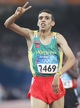 Hicham El Guerrouj stabilì il record del mondo (3'43