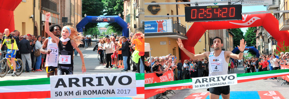 Castelbolognese. L'arrivo della gara femminile e maschile dello scorso anno