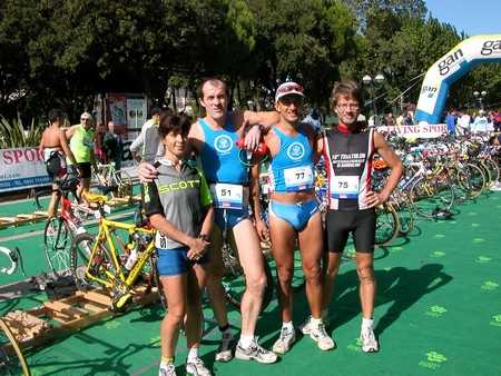 Foto vintage per Pittoni e Iabichella in versione Summer Duathlon