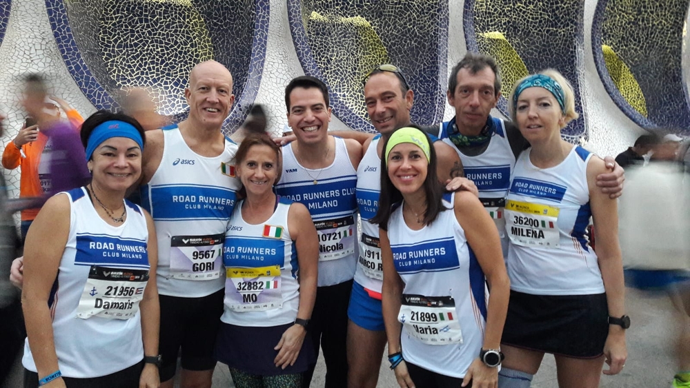 Parte del gruppo Road alla Maratona di Valencia!
