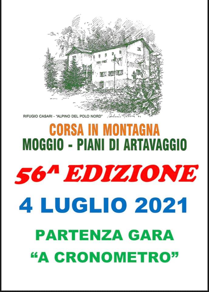 il 4 luglio si torna a salire: la locandina della 56ma ed. della Moggio Artavaggio