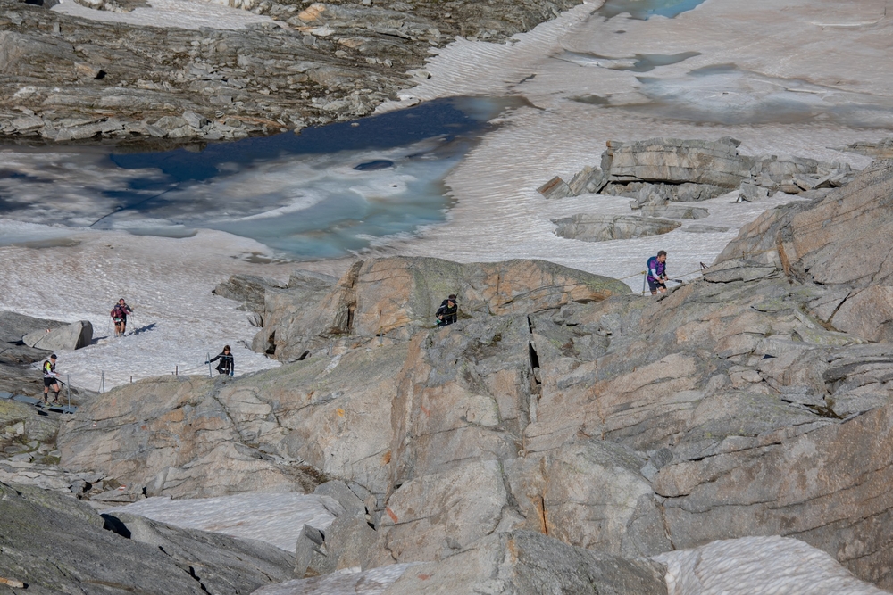 Un passaggio della gara di Macugnaga (tratto dalla pagina Instagram del Monterosa Est Himalayan Trail) 