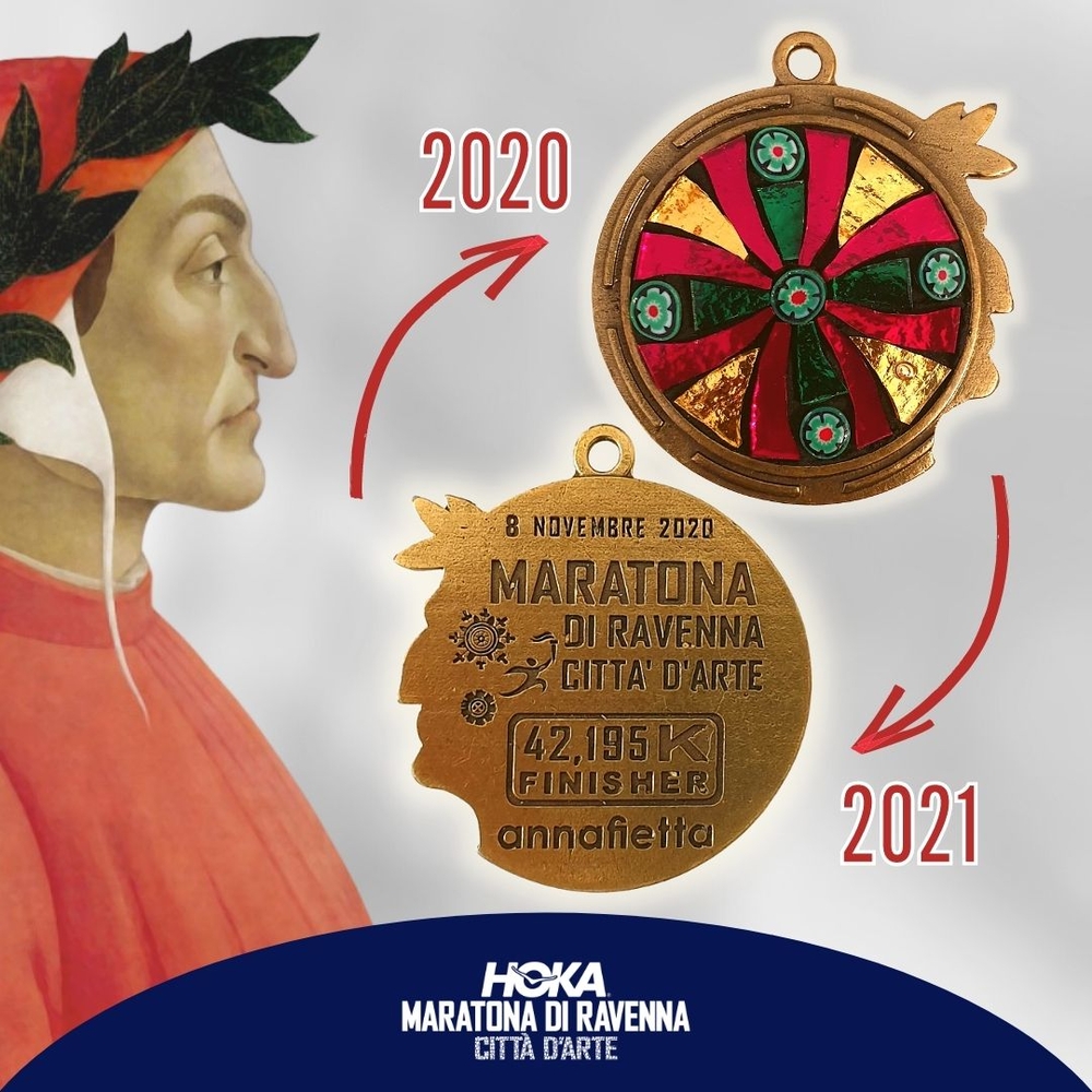 La medaglia della Maratona di Ravenna