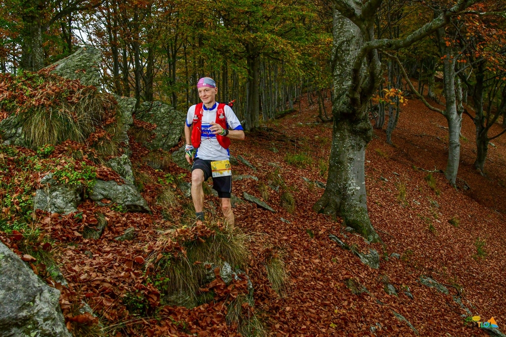 Matteo Zardini in azione alla 100km dell'Ultra Trail del Lago d'Orta