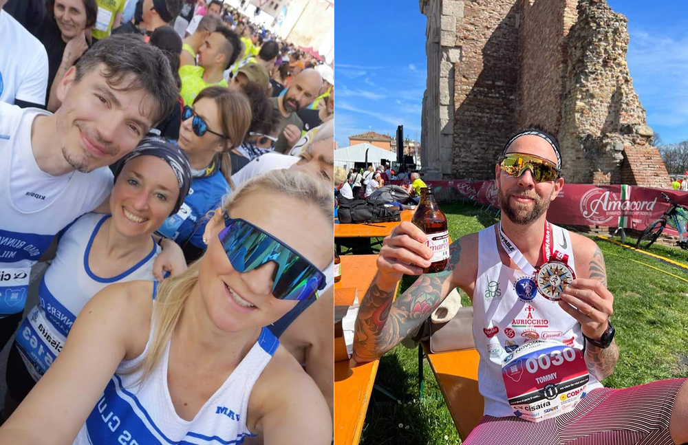 Sorrisi e Brindisi dopo Maratona e Mezza di Rimini