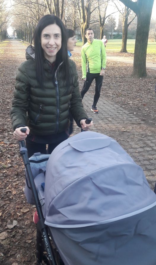 Valentina ed il neo socio Renato (in carrozzina) alla Parkrun 298