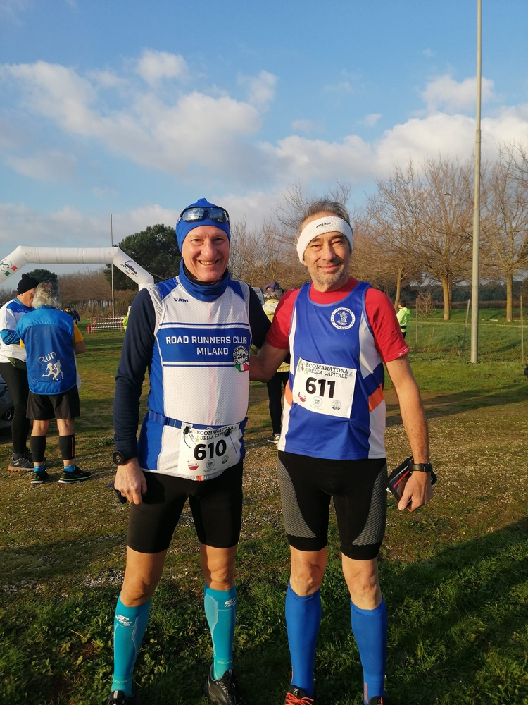 Maurizio e Paolo alla Eco Maratona di Roma