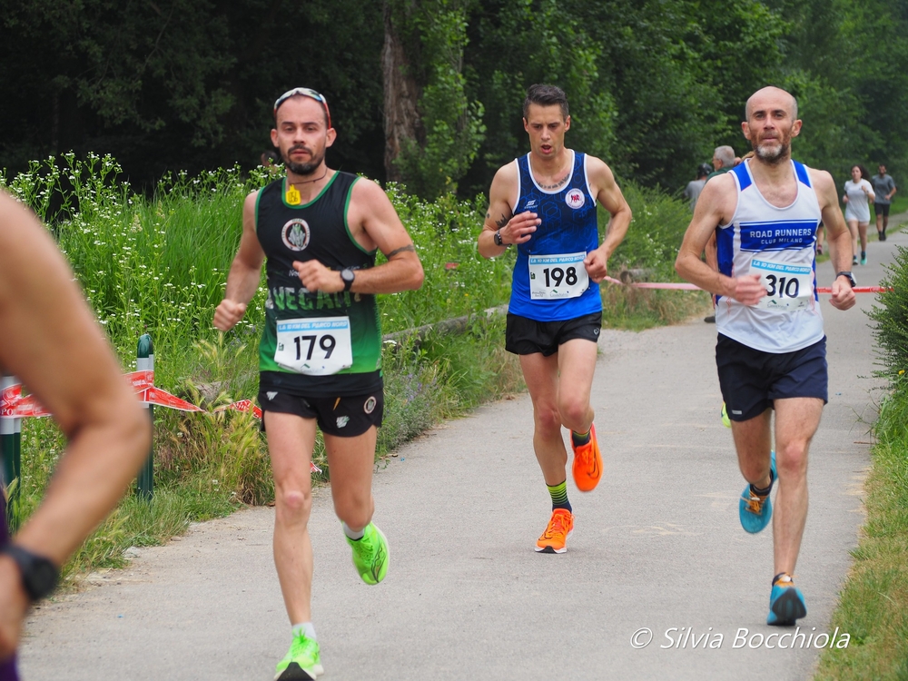 Matteo impegnato nello sprint agli ultimi 500m di gara