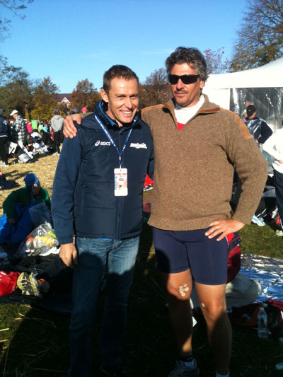 Gianluca Nicolini con Stefano Baldini a New York