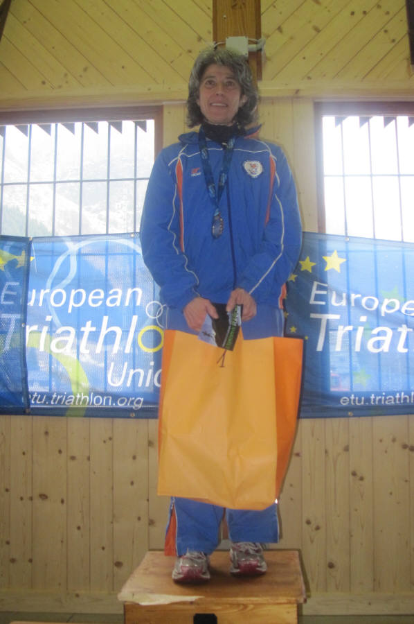Luisella, regina del winter triathlon europeo