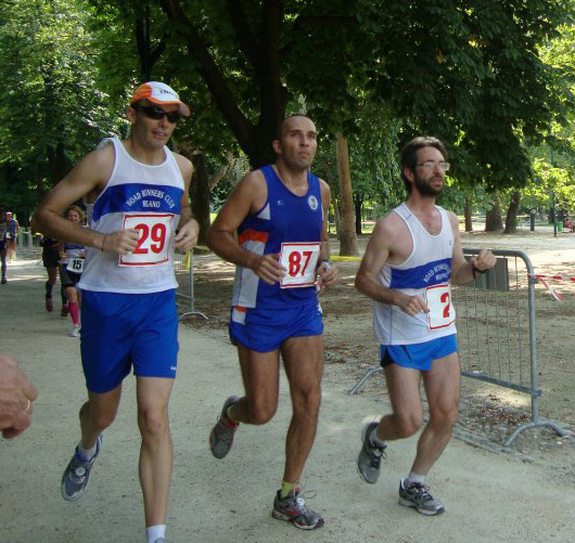 Compagni per quasi 30 km: Daniel, Gabriele, Marco alla Milano6! Compagni per quasi 30 km: Daniel, Gabriele, Marco alla Milano6!