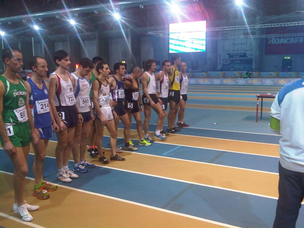 Fabrizio al debutto sul 3000 indoor