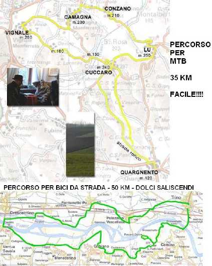 ecco i due itinerari...