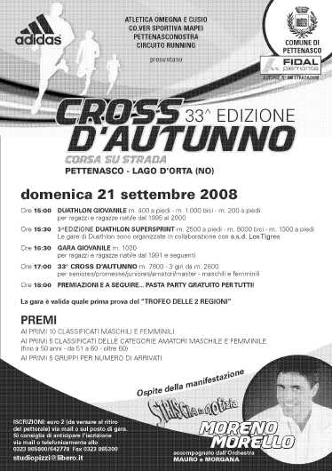 Il volantino della manifestazione