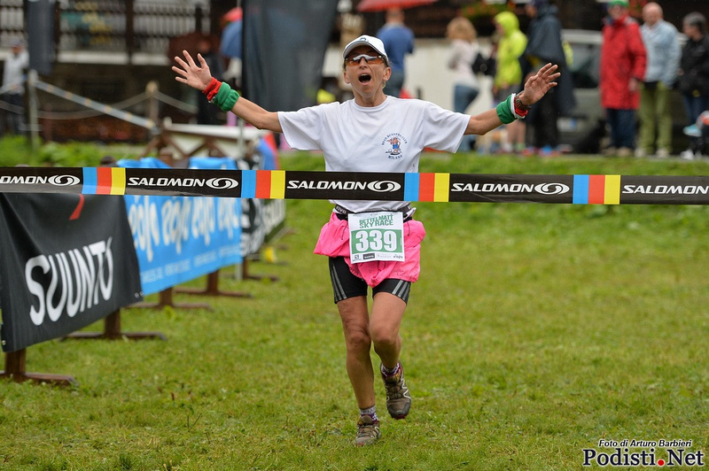 Francesca Fracassi, all'arrivo a Riale in Val Formazza 