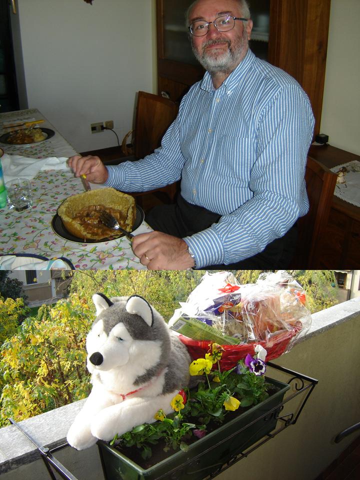 il Compa al lavoro e Trudy di guardia