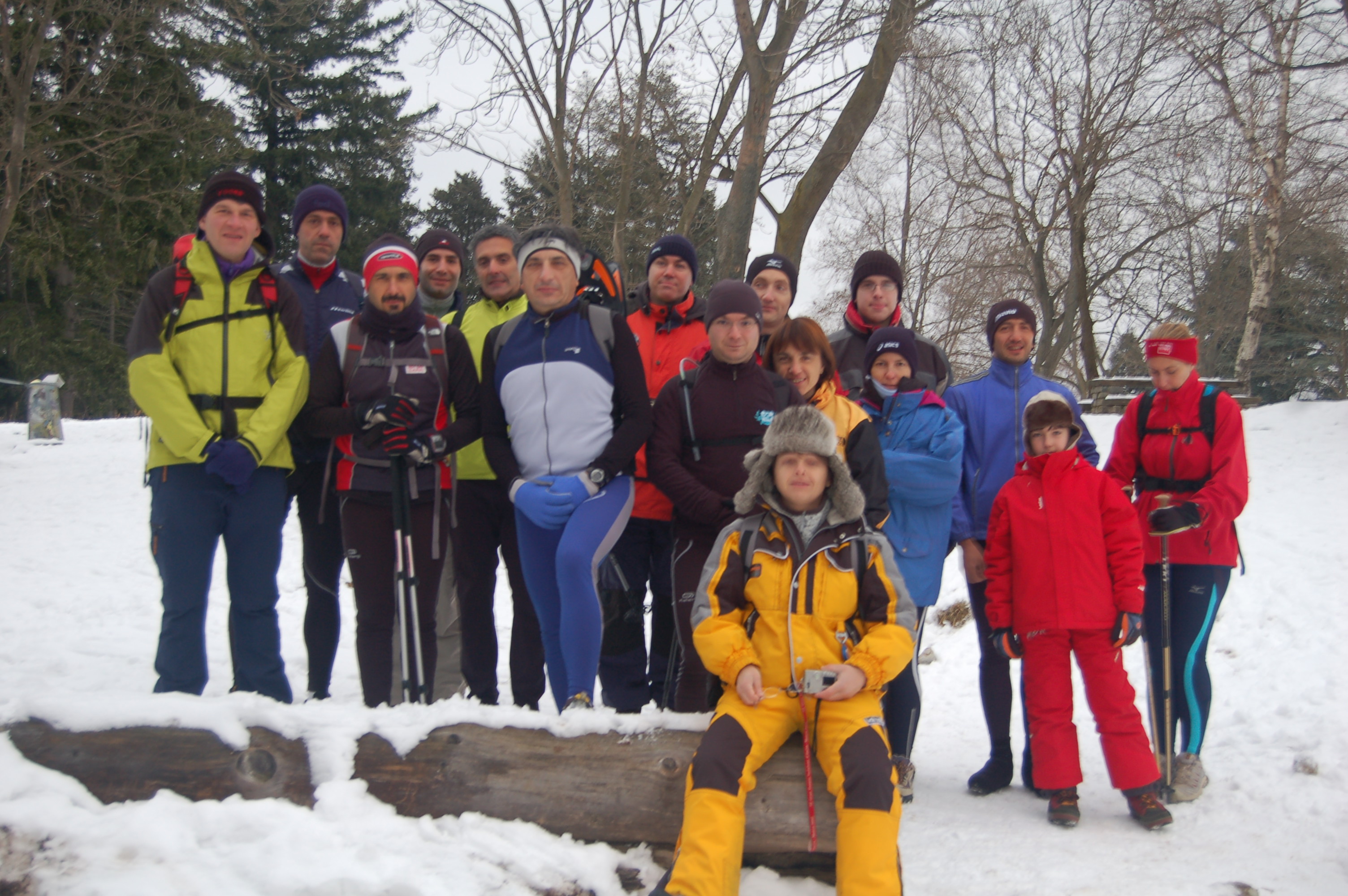 Foto di gruppo prima della partenza