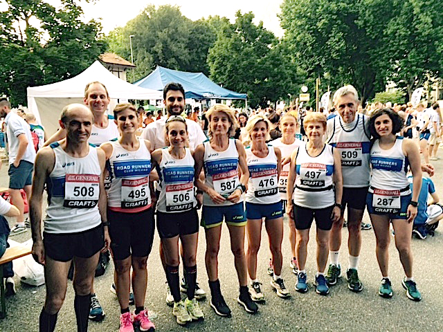 Un bel gruppo Road alla partenza della 10K del Manzoni.