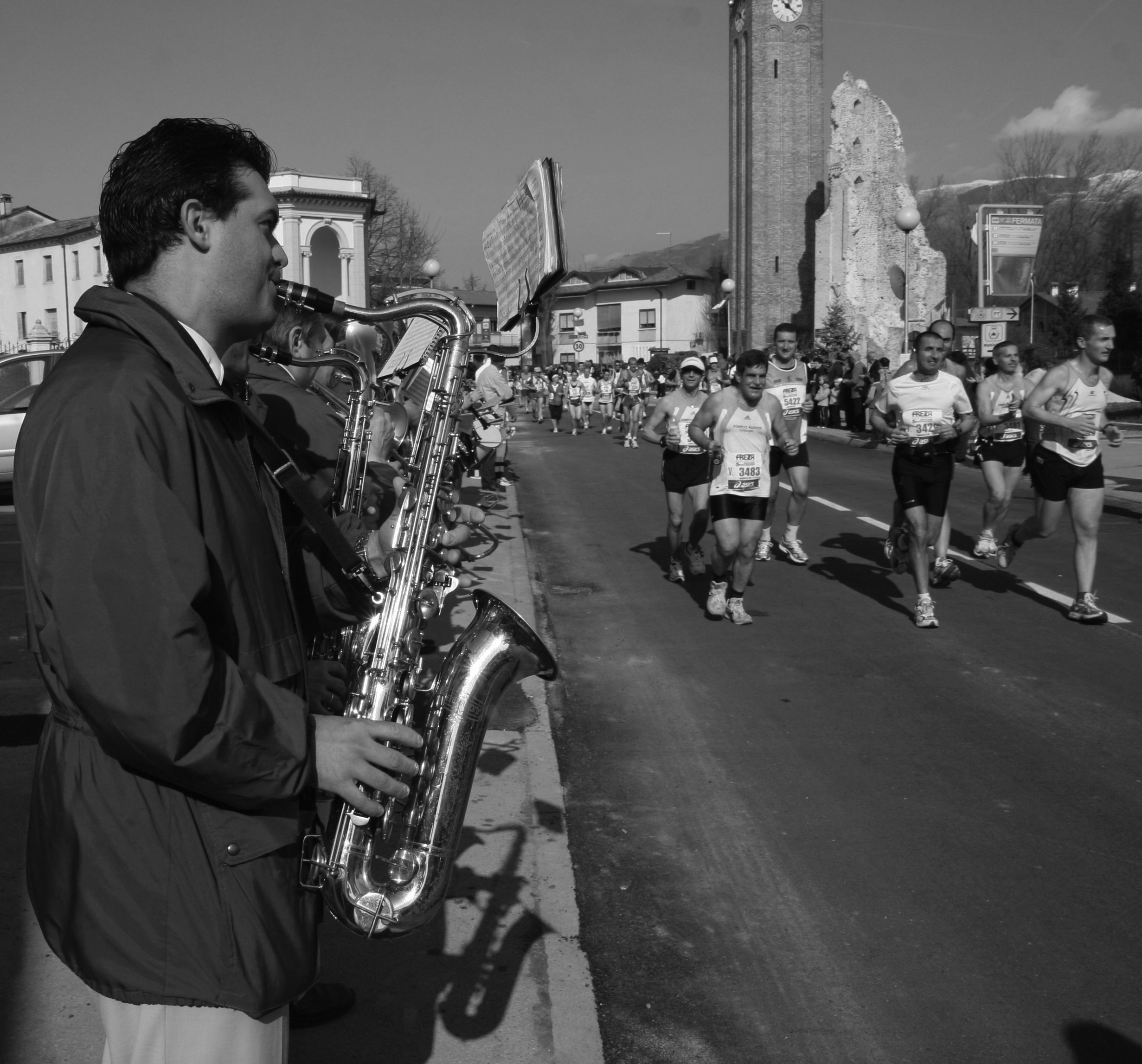 Le bande musicali sul percorso della TrevisoMarathon 2008