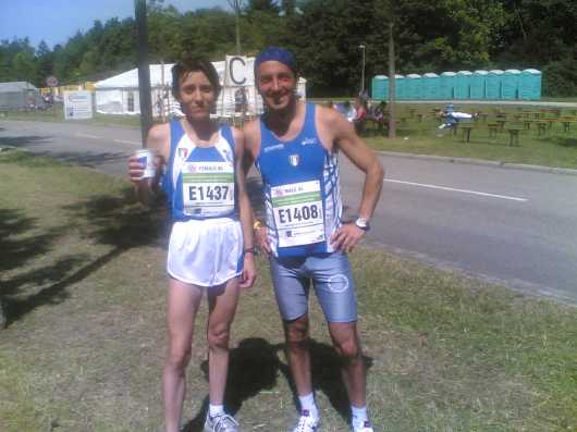 I campioni sociali in maglia azzurra.