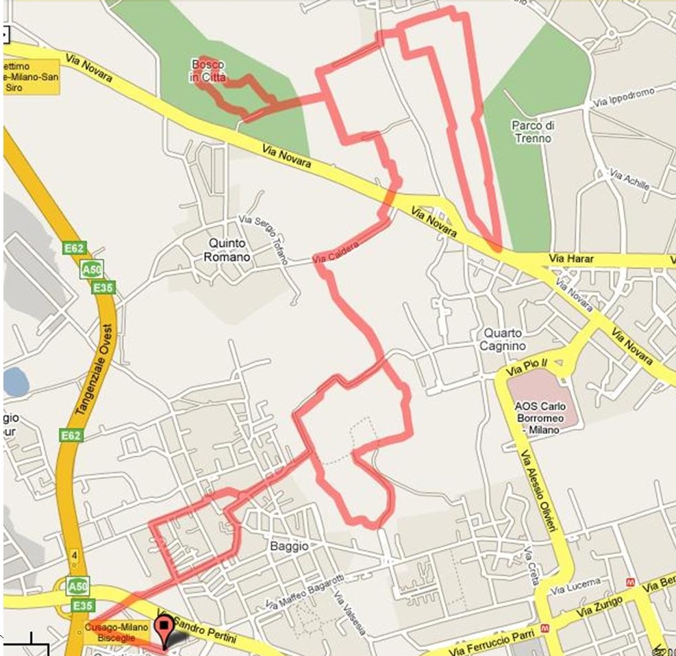 il percorso di gara