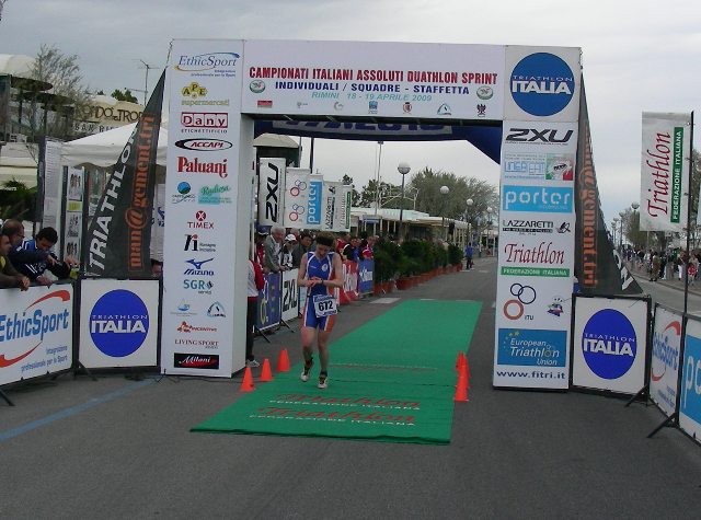 Tri-Sara all'arrivo della gara individuale di sabato