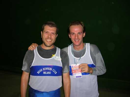 Franz ed io all'arrivo della scorsa edizione.