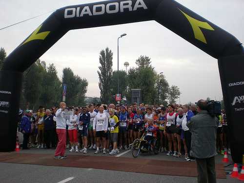 Gli atleti alla linea di partenza _ Trofeo Montestella 2007