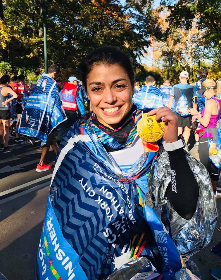 Ecco Daniela Condello, raggiante dopo aver concluso alla grande la Maratona di New York!!!