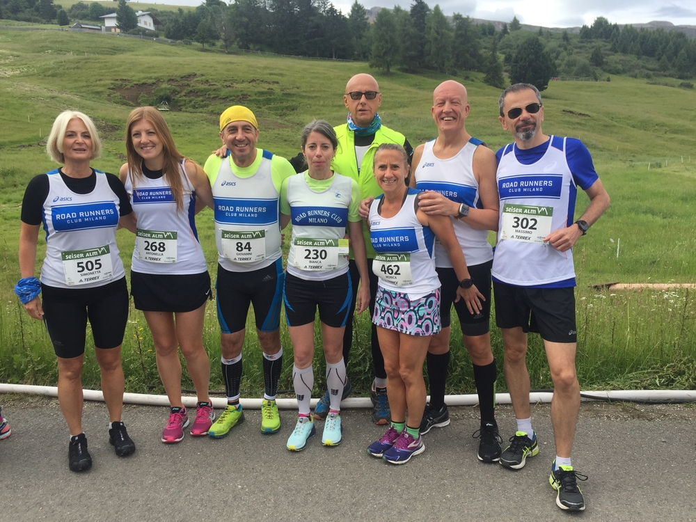 Il gruppone Road alla Mezza dell'Alpe di Siusi!