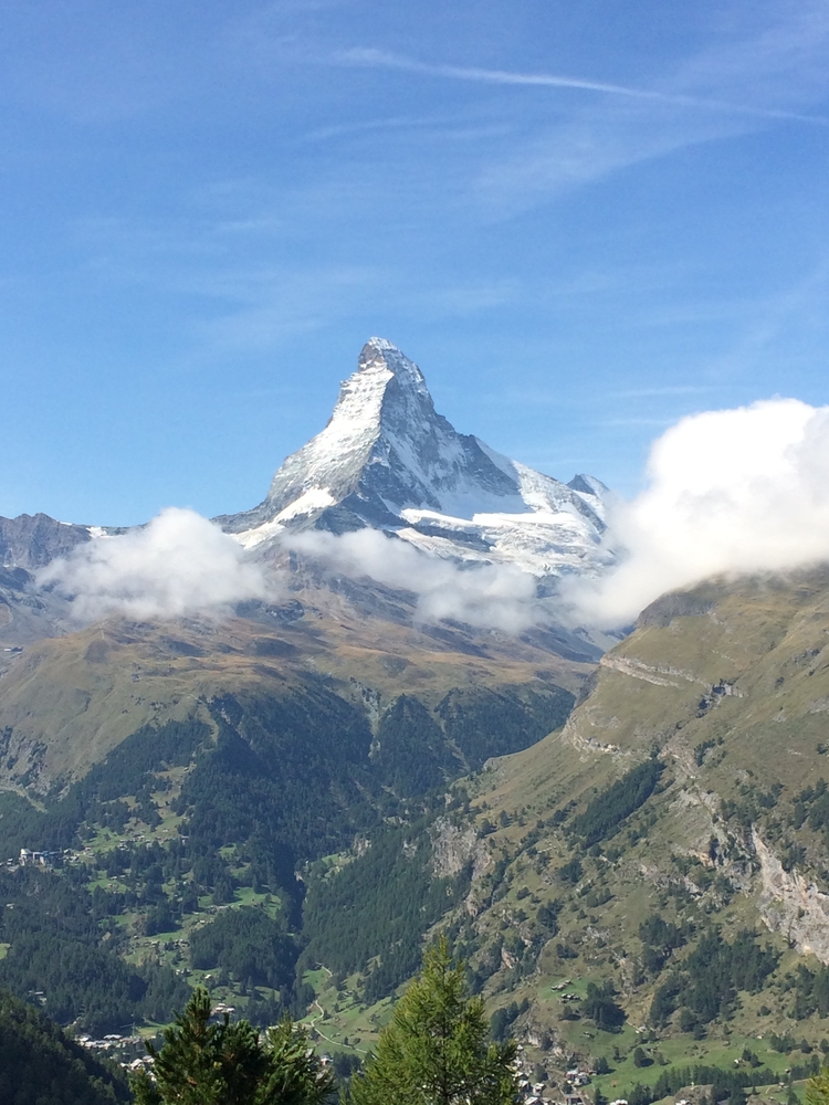 La spettacolare vista del Cervino